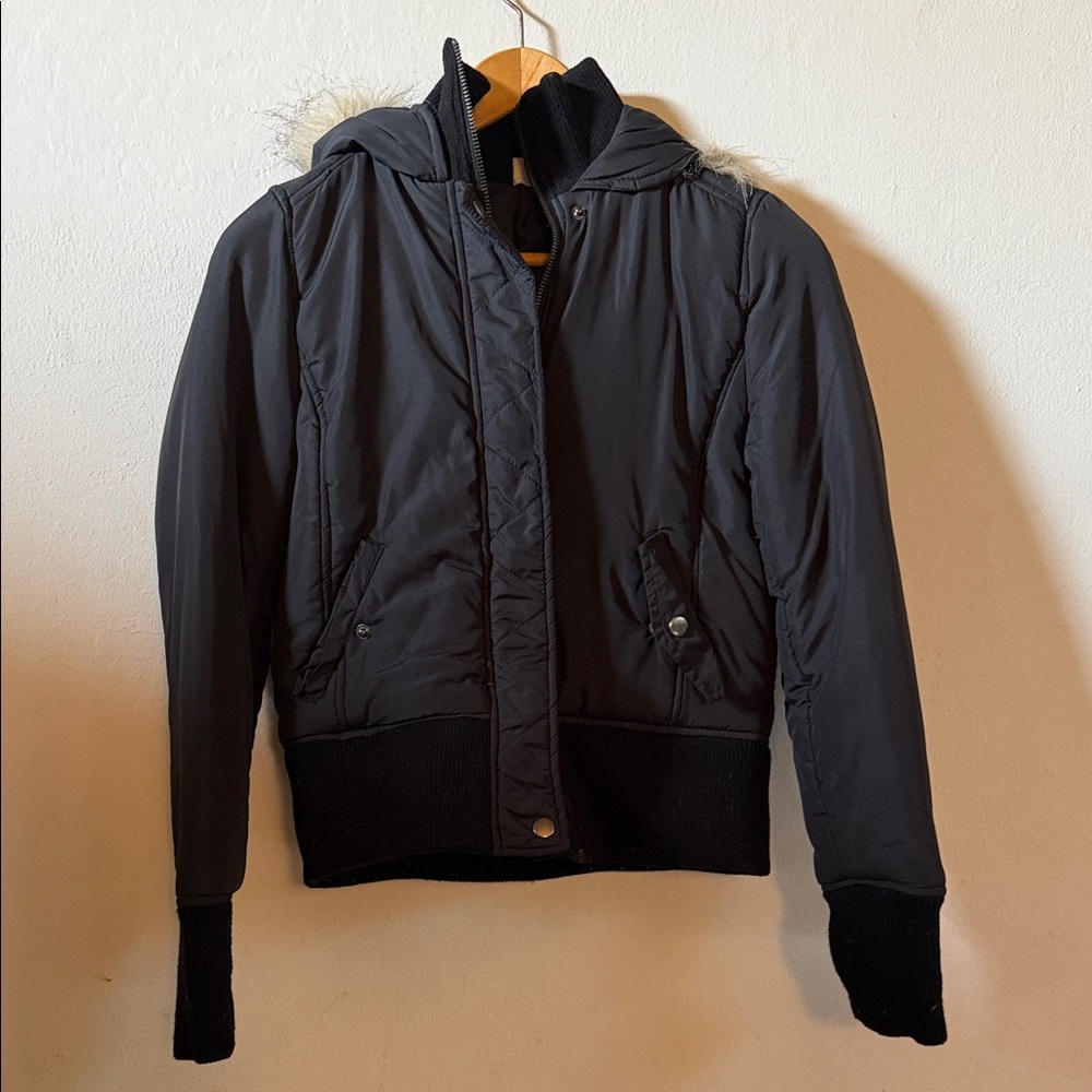 Urban Outfitters Black Puffer Jacket